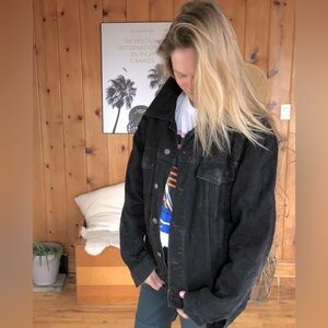 Sweet vintage black denim jacket